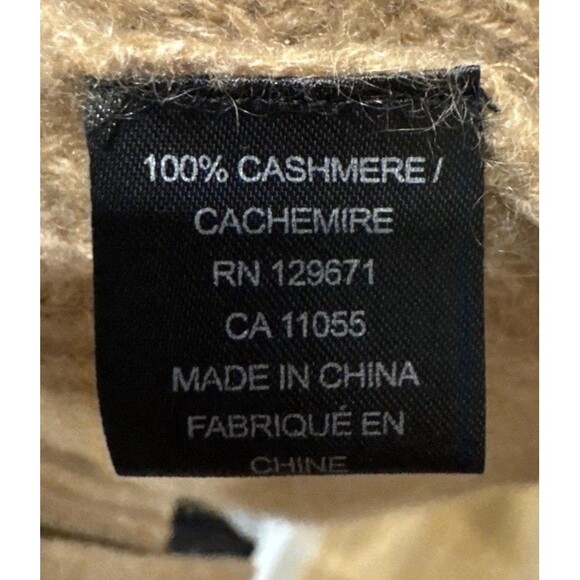 360 Cashmere Taliah Size M Belted 100% Cashmere Cardigan Color Toffee Tan - Picture 6 of 9